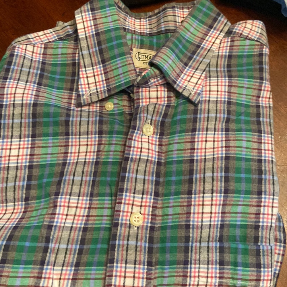 Gitman Bros, long-sleeve, men’s medium, long sleeve, button down